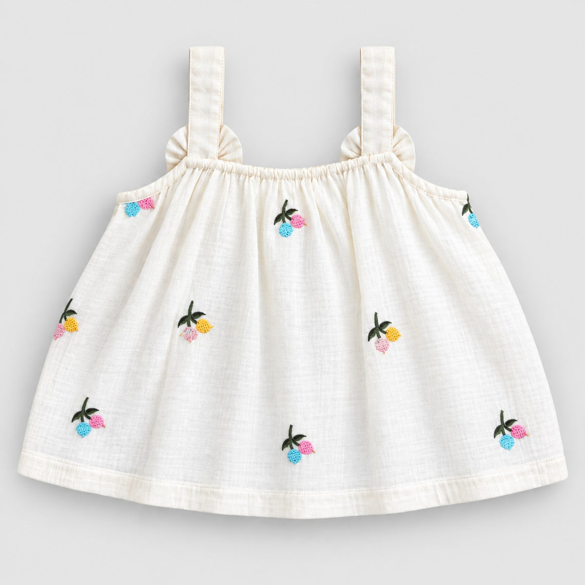 Blossom Girls Embroidered Bow Dress. — view 2