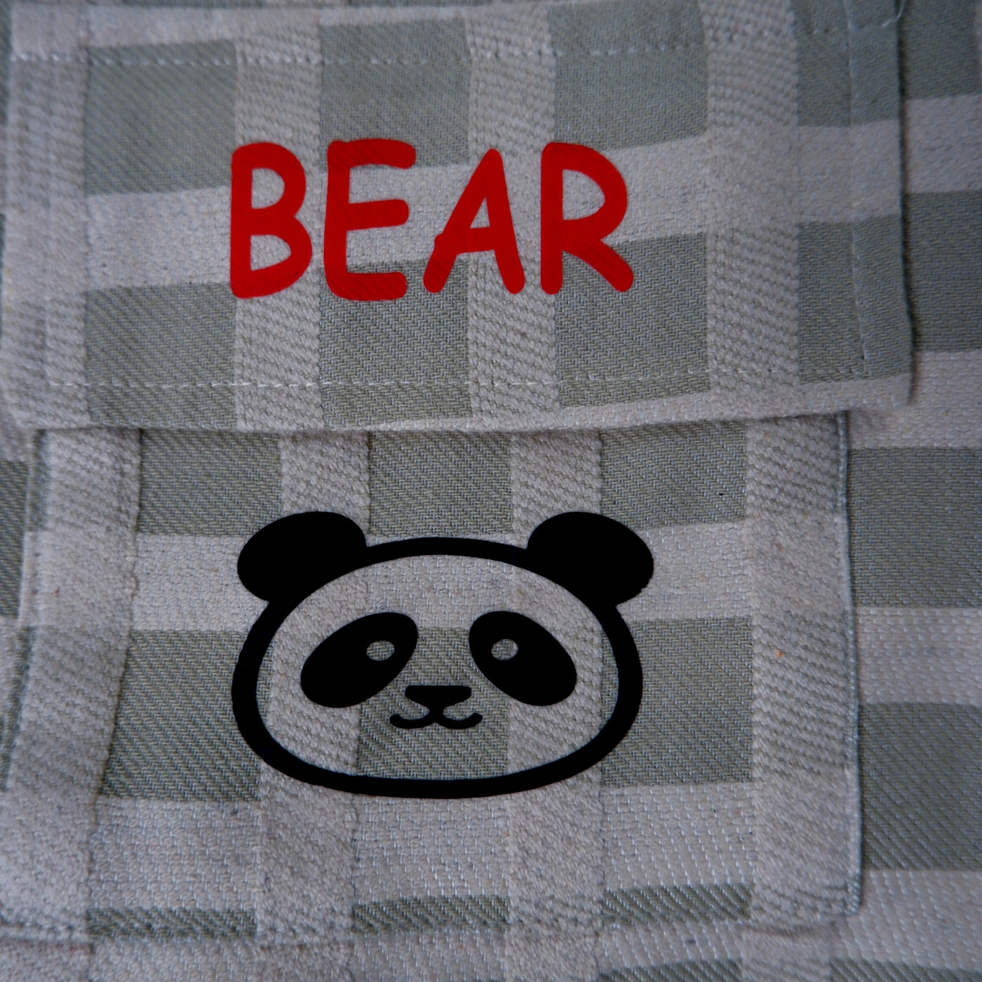 Allen Boys Bear Gingham Dungaree Set — view 6
