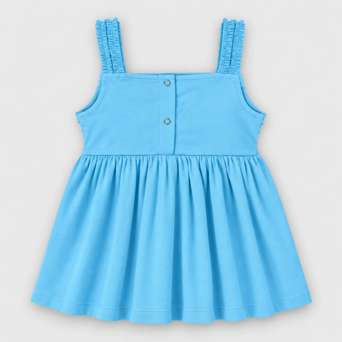 Cutie Girls' Sky Blue Ruffle Dress — view 2