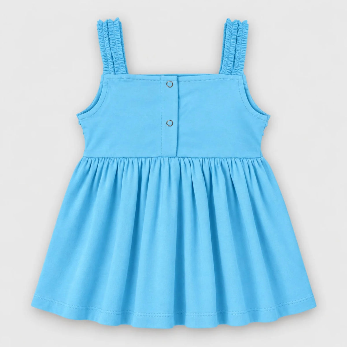 Cutie Girls' Sky Blue Ruffle Dress — view 2