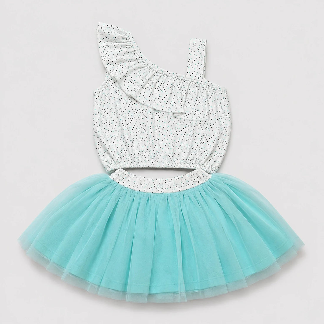 Anna Girls Tulle Skirt & White Ruffle Top Set — view 6