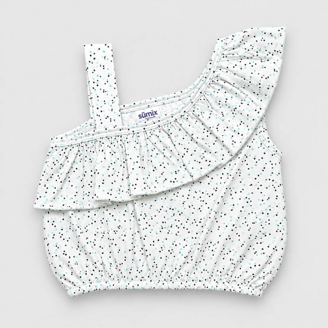 Anna Girls Tulle Skirt & White Ruffle Top Set — view 8