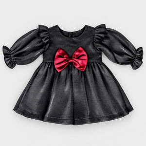 Ruby Girls Bow Ruffle Dress