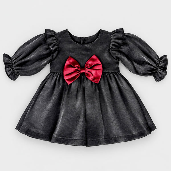 Ruby Girls Bow Ruffle Dress