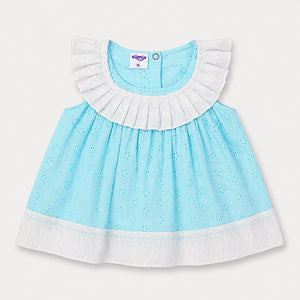 Twinkle Girls Eyelet Ruffle Dress