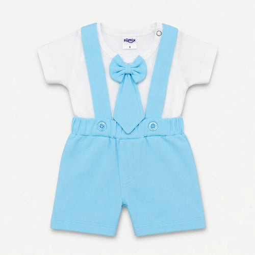 Leo Boys Suspender Set - Front view full outfit