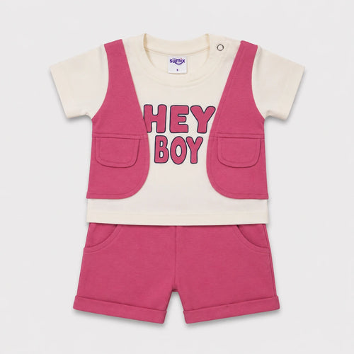 Kiwi Boys Dungaree Set - Full outfit front view
