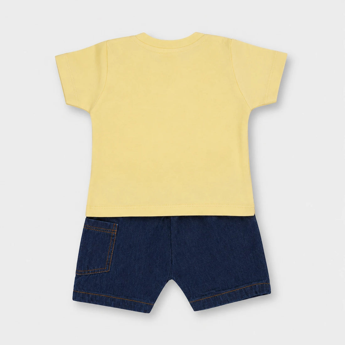 Rehan Boys Ombre Tee & Denim Shorts Set — view 3