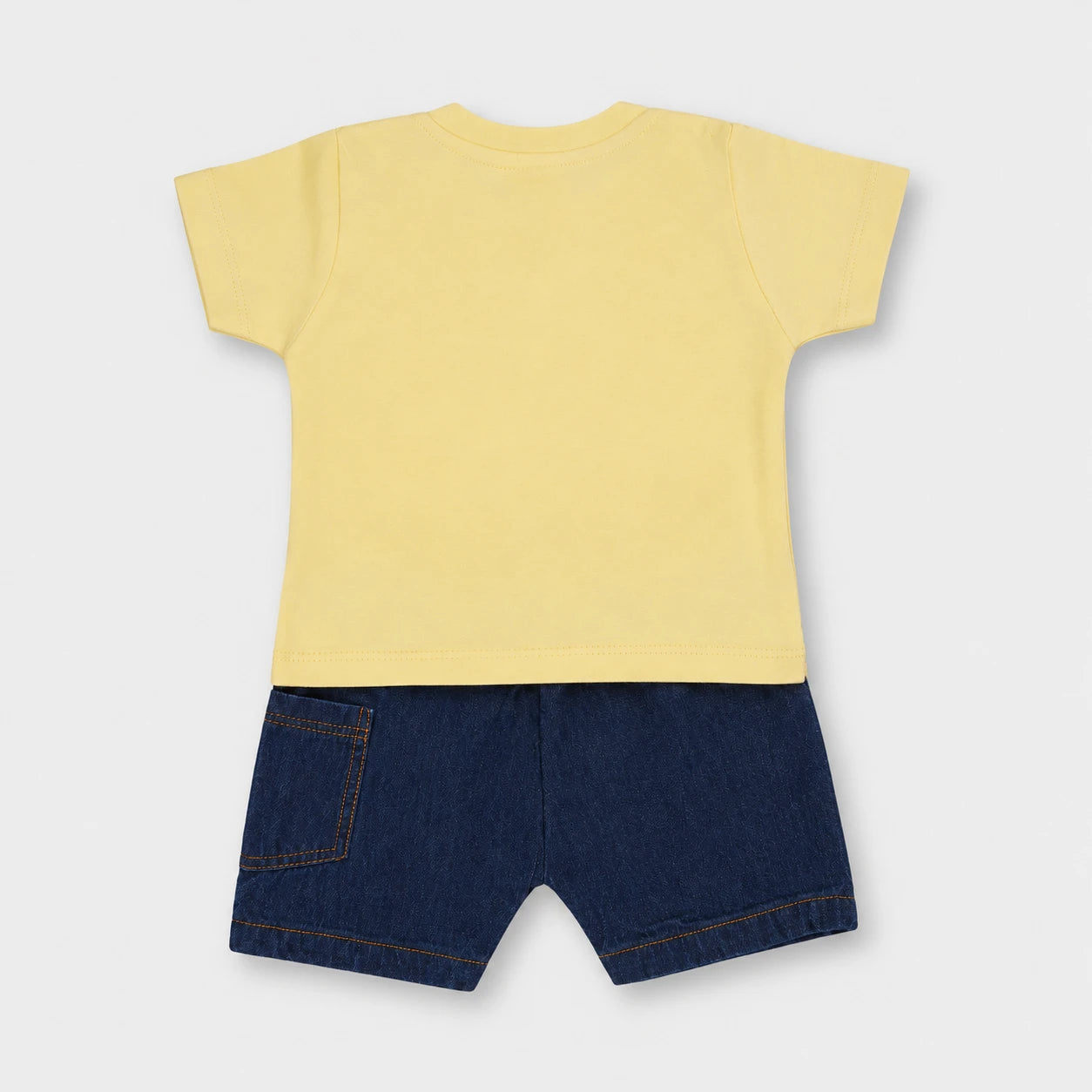 Rehan Boys Ombre Tee & Denim Shorts Set — view 3