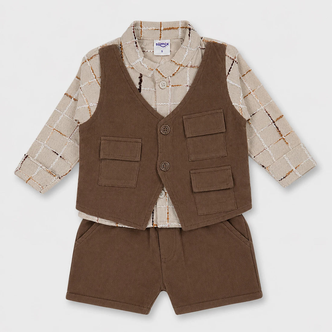 Pedro Boys Corduroy Vest 3-Piece Set — view 1