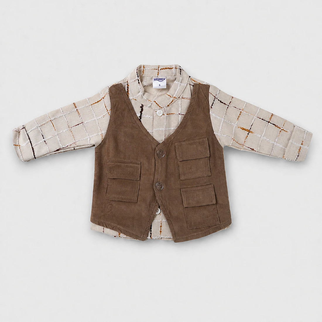 Pedro Boys Corduroy Vest 3-Piece Set — view 3