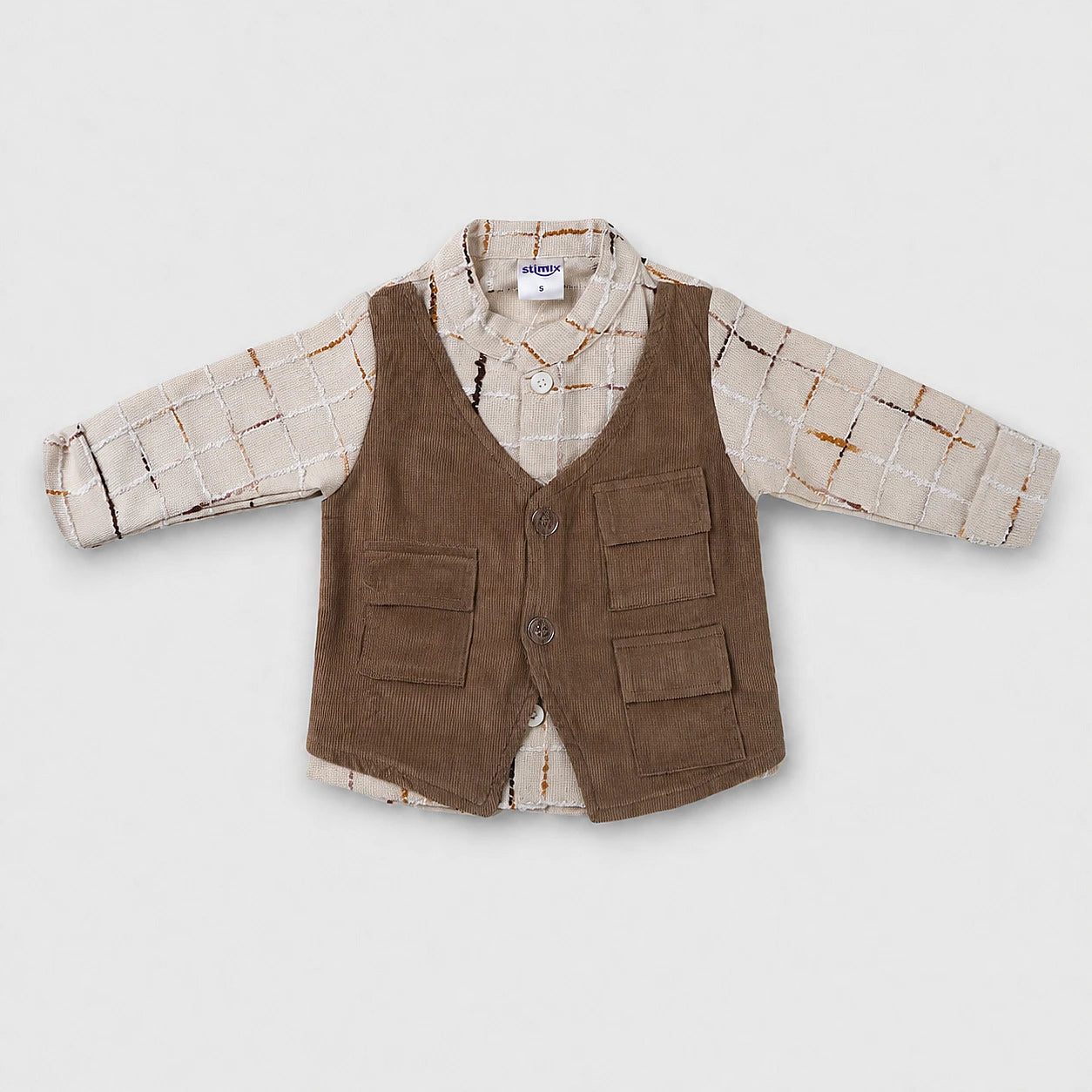 Pedro Boys Corduroy Vest 3-Piece Set — view 3