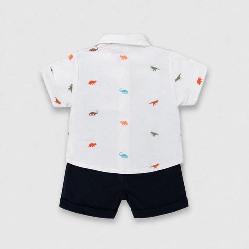 Ishaan Boys 3-Piece Set - Vest and shirt front view