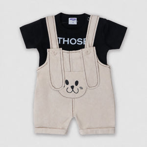 Those Boys Bunny Dungaree Set