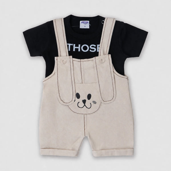 Those Boys Bunny Dungaree Set