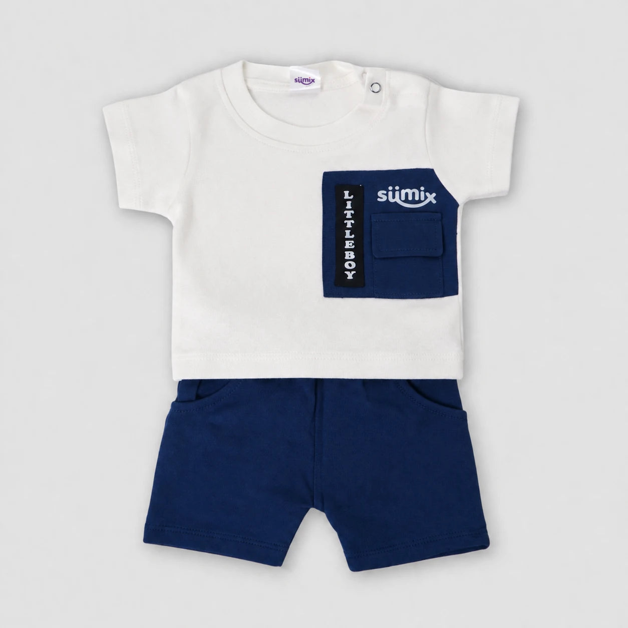 Lark Boys Little Boy Cargo Pocket Tee & Shorts Set — view 1