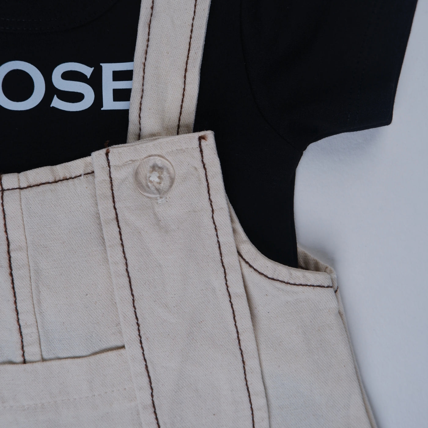 Those Boys Bunny Dungaree Set — view 4