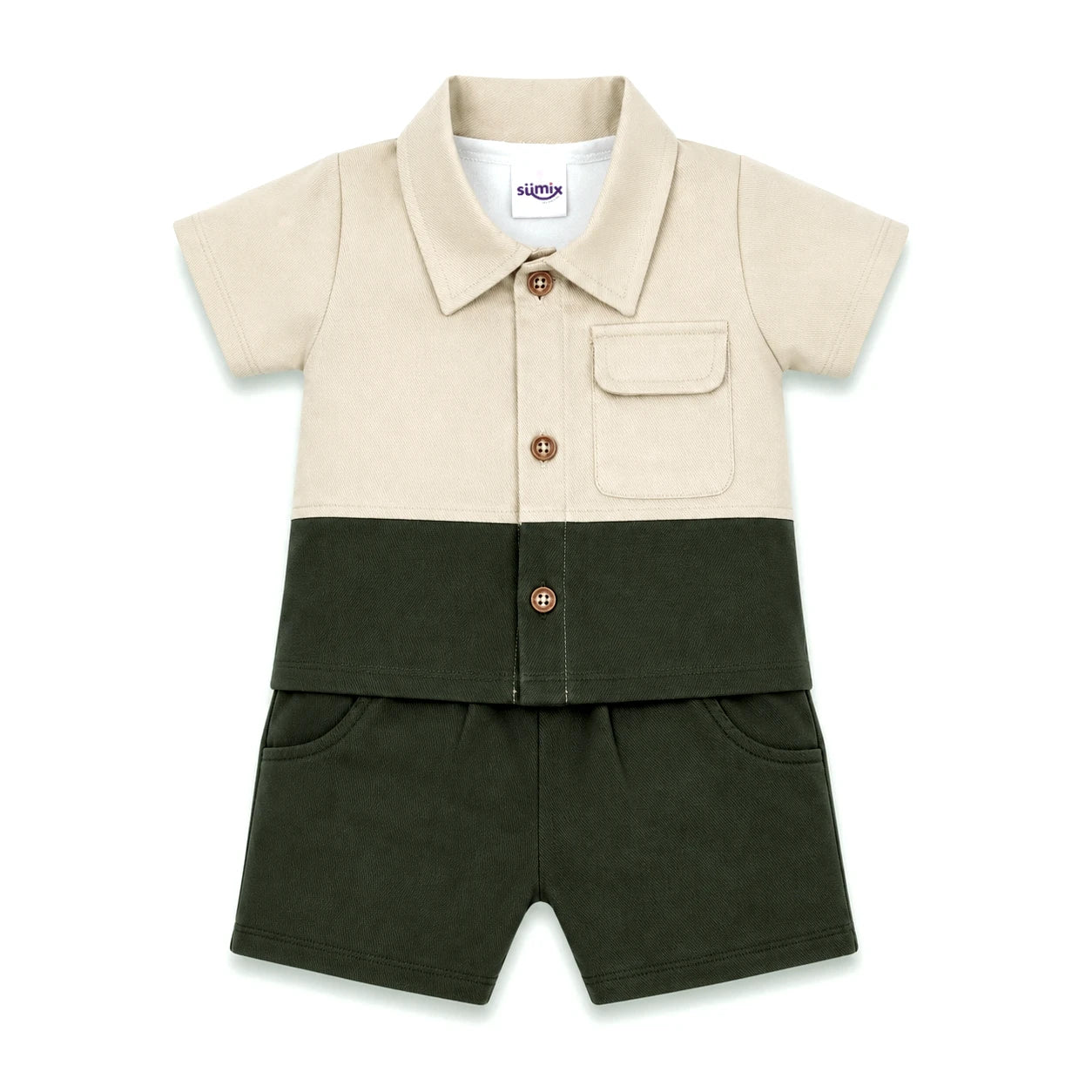 Charles Boys 3-Piece Shirt, Shorts & Vest Set — view 1