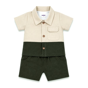 Charles Boys 3-Piece Shirt, Shorts & Vest Set