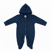 Baby Heart Print Hooded Romper - product detail