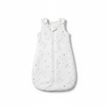 Baby Star Print Sleeping Bag in white